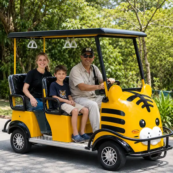 Self-drive golf cart